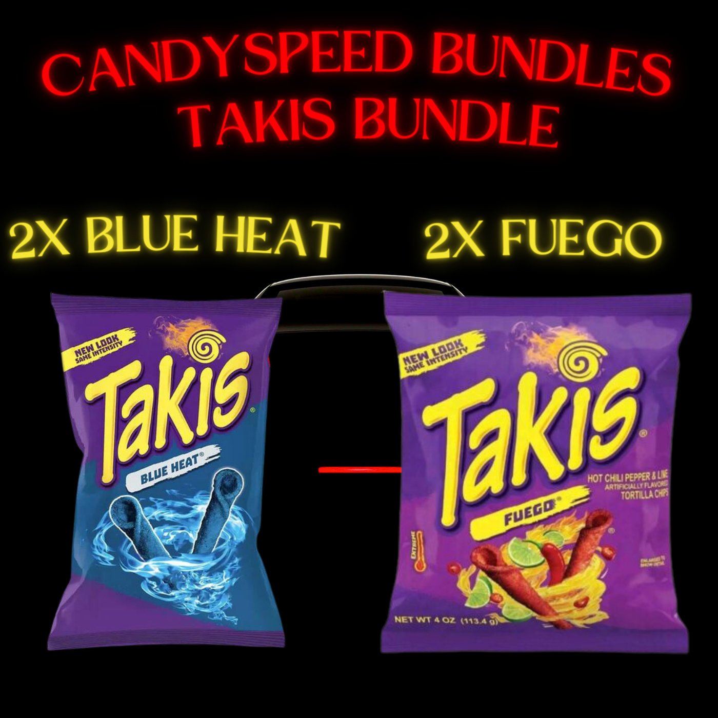 CandySpeed Takis Bundle Takis Blue Heat Takis Fuego